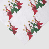 12 dagen kerstmis 9 dames dansen tissuepapier (Detail)