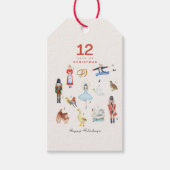 12 DAGEN KERSTMIS CADEAULABEL (Voorkant)