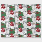 12 dagen Kerstmis Drie Franse hennen Cadeaupapier (Vlak)