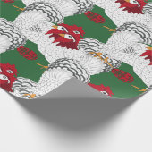 12 dagen Kerstmis Drie Franse hennen Cadeaupapier (Hoek)