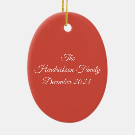 12 DAGEN KERSTMIS KERAMISCH ORNAMENT (Achterkant)