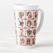 12 dagen Kerstmis Latte mok (Rechterhoek)