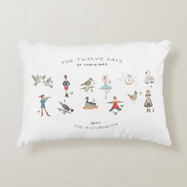 12 dagen kerstmis persoonlijke Keepomwille Accent Kussen