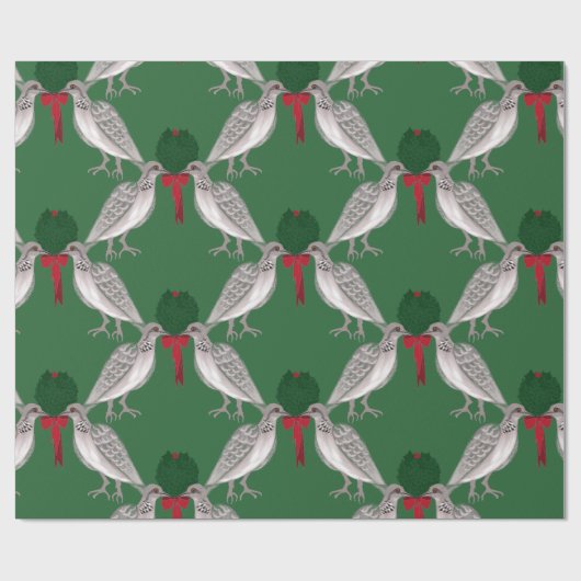 12 dagen kerstmis twee schildpadden cadeaupapier (Vlak)