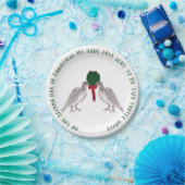 12 dagen kerstmis twee schildpadden papieren bordje (Feest)