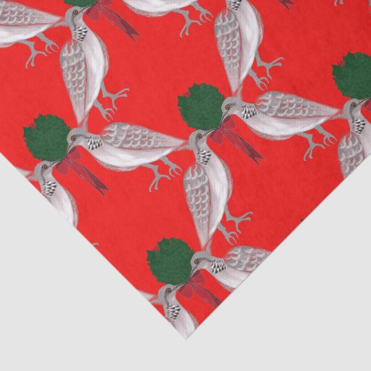 12 dagen kerstmis twee schildpadden tissuepapier (Detail)