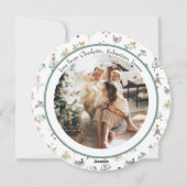 12 dagen kerstpatrijs in een perenboom feestdagenkaart (Achterkant)