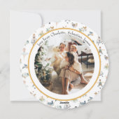 12 dagen kerstpatrijs in een perenboom feestdagenkaart (Achterkant)