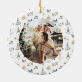 12 dagen kerstpatrijs in een perenboom keramisch ornament (Achterkant)