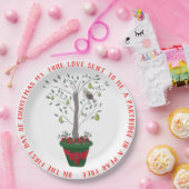 12 dagen kerstpatrijs in een perenboom papieren bordje (Feest)