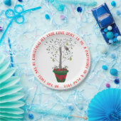 12 dagen kerstpatrijs in een perenboom papieren bordje (Feest)