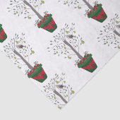 12 dagen kerstpatrijs in een perenboom tissuepapier (Detail)