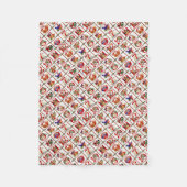 12 dagen kerstquiltprint fleece deken (Voorkant)