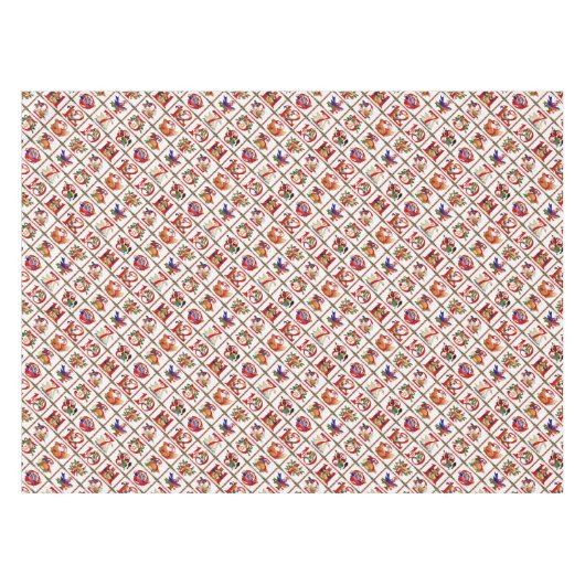 12 dagen kerstquiltprint tafelkleed (Voorkant (Horizontaal))