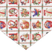 12 dagen kerstquiltprint tafelkleed (Gekanteld)