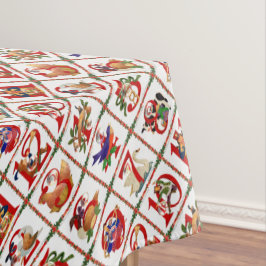 12 dagen kerstquiltprint tafelkleed