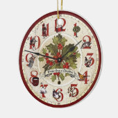 12 dagen kerstsieraad keramisch ornament (Links)