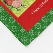 12 dagen kerststaartdieren fleece deken (Hoek)