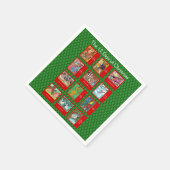 12 dagen kerststaartdieren servetten (Hoek)