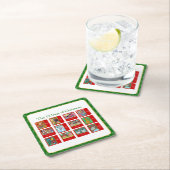 12 dagen kerststaartmenagerie kartonnen onderzetters (Insitu)