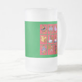 12 dagen kerstT-shirts, kleding, geschenken Matglas Bierpul (Voorkant rechts)