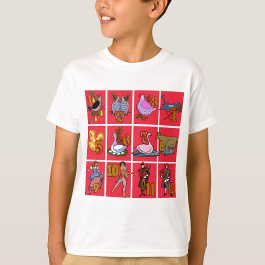 12 dagen kerstT-shirts, kleding, geschenken T-shirt (Voorkant)