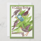 12 dagen kerstuitnodiging kaart (Voorkant)