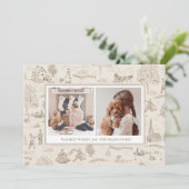 12 dagen kerstvakantie multi foto kaart (Staand voorkant)