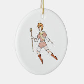 12 dagen kerstversiering - 10 lords-a-leaping keramisch ornament (Rechts)