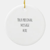 12 dagen kerstversiering - 10 lords-a-leaping keramisch ornament (Achterkant)