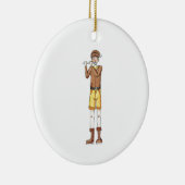 12 dagen kerstversiering - 11 pipleidingen keramisch ornament (Rechts)