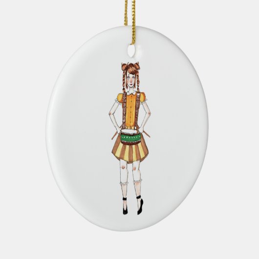 12 dagen kerstversiering-12 drummers Drumming Keramisch Ornament (Rechts)