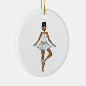 12 dagen kerstversiering - 9 dames dansen keramisch ornament (Rechts)
