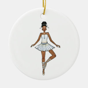 12 dagen kerstversiering - 9 dames dansen keramisch ornament