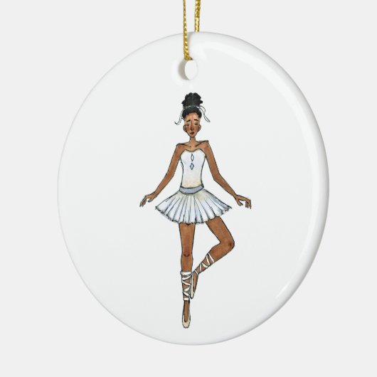 12 dagen kerstversiering - 9 dames dansen keramisch ornament (Links)