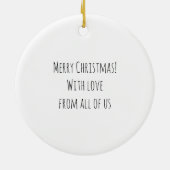 12 dagen kerstversiering - vier oproepen keramisch ornament (Achterkant)