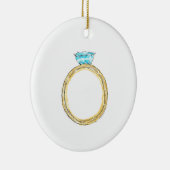 12 dagen kerstversiering - vijf gouden rondingen keramisch ornament (Rechts)