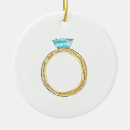 12 dagen kerstversiering - vijf gouden rondingen keramisch ornament