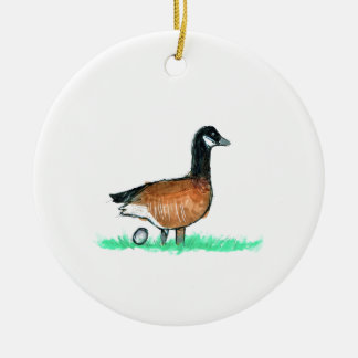 12 dagen kerstversiering - Zes ganzen Keramisch Ornament