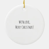 12 dagen kerstversiering - Zes ganzen Keramisch Ornament (Achterkant)