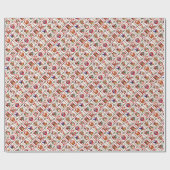 12 dagen kerstvierkant afdrukken cadeaupapier (Vlak)