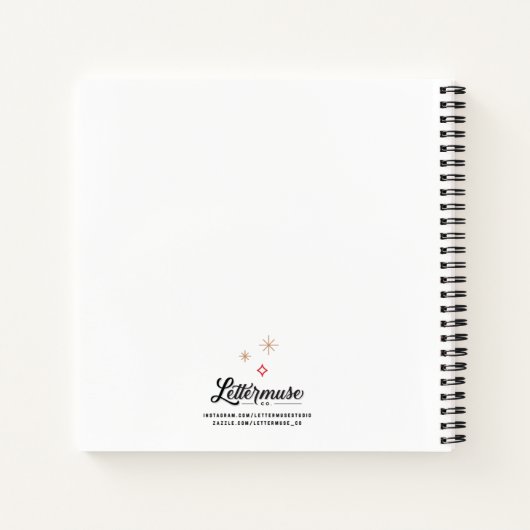 12 dagen kerstzakboek notitieboek (Achterkant)