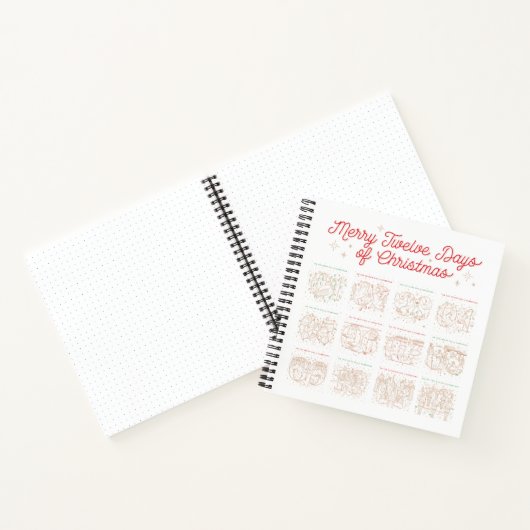 12 dagen kerstzakboek notitieboek (Binnen)