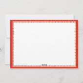 12 DAGEN LIEDJE 5x7 Plat Kaart II / Rood (Achterkant)