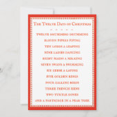 12 DAGEN LYRICS 5x7 Flat Kaart (Voorkant)