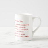 12 DAGEN LYRICS Bone China Mok (Rechts)