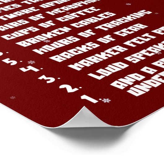 12 dagen muziekproductie poster (Hoek)