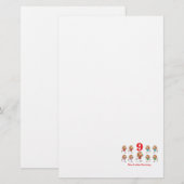 12 dagen negen dames dansen briefpapier (Voorkant / Achterkant)