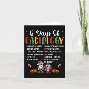 12 dagen radiologie Xmas Rad Tech Christmas Radio Kaart