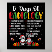 12 dagen radiologie Xmas Rad Tech Christmas Radio Poster (Voorkant)